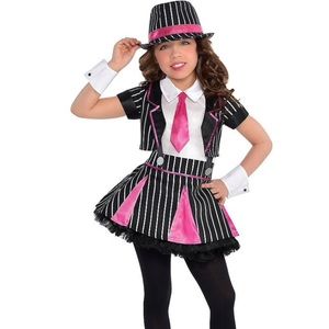 SMALL 4-6 NWT GANGSTER DOLL COSTUME